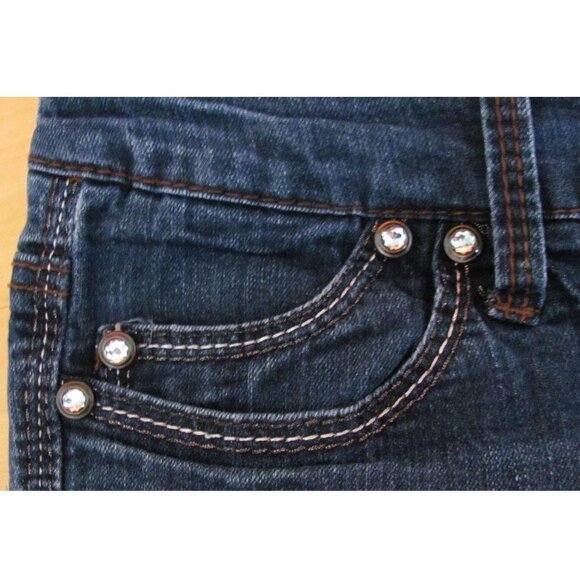 Seven7 Legging Dark Distressed Wash Denim Jeans - Picture 5 of 12